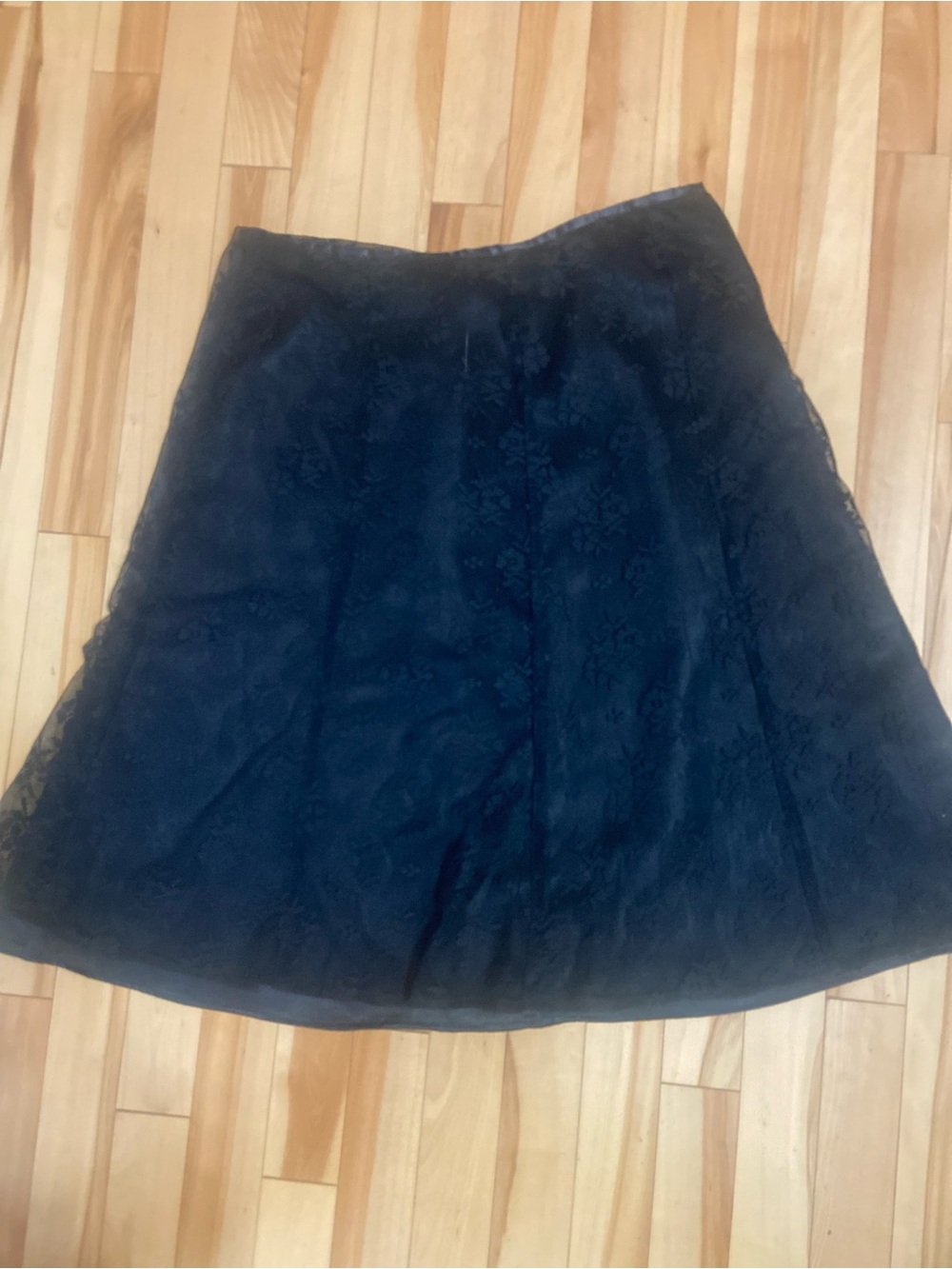 Reitmans Black Lace A-Line Skirt